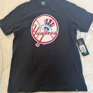 47 Yankees Logo Black Tee